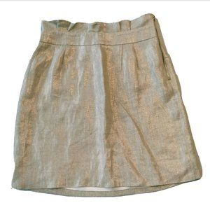Kate Spade Gold Mini Skirt